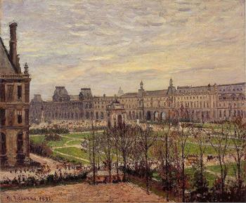 Camille Pissarro : The Carrousel, Grey Weather